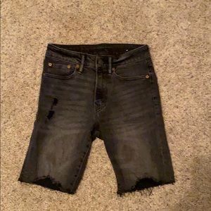 Distressed American Eagle Jean Shorts